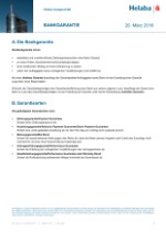 Produktsteckbrief Bankgarantie