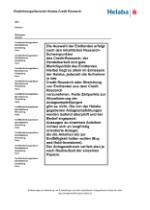 Empfehlungsübersicht